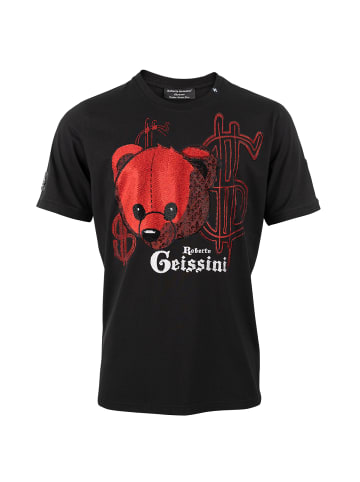 Roberto Geissini Red Bear T-Shirt Schwarz