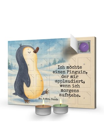 Mr. & Mrs. Panda Adventskalender Pinguin mHerzieren Design mit ... in Weiß