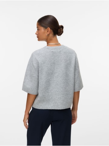Vero Moda Strickpullover in Light Grey Melange
