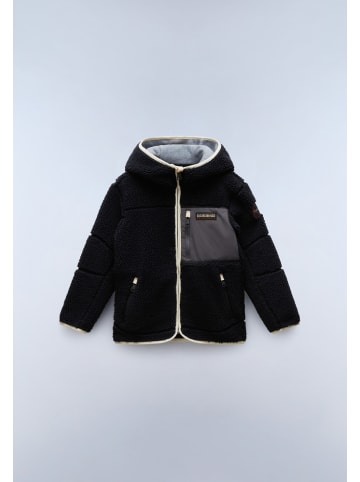 Napapijri Fleecejacke/Fleecepullover "K Yupik Fzh 3" in Schwarz