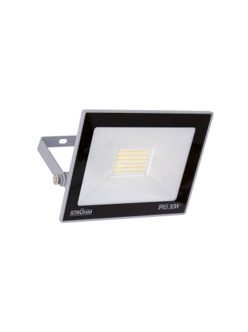 Licht-Erlebnisse Außen Wandlampe EEK F (B)17.7 x (H)14.7 cm in Grau Weiß