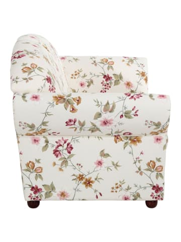 58 aufm Kessel SOFA 2-Sitzer Kama Bezug Flachgewebe Buche nussbaum dunkel / weiß