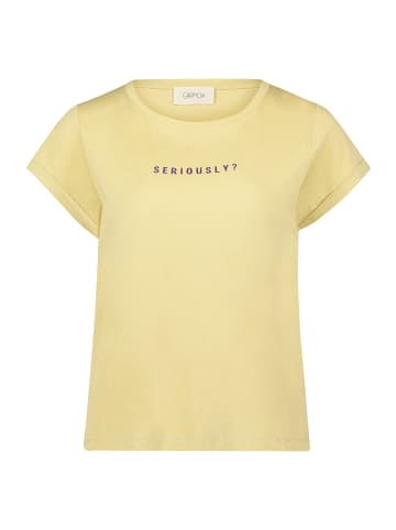 CARTOON Printshirt mit Rundhalsausschnitt in Patch Khaki/Purple