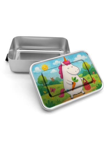 Mr. & Mrs. Panda Brotdose Einhorn Vegan Design ohne Spruch in Weiß