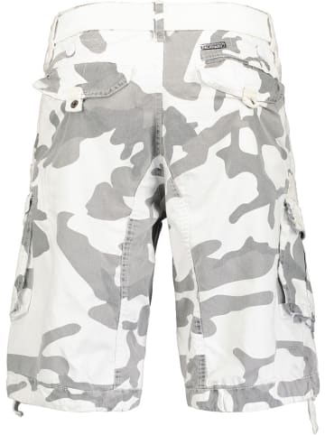Geographical Norway Short "Panoramique New Camo Men 063" in Weiß