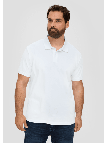 s.Oliver Polo-Shirt kurzarm in Weiß