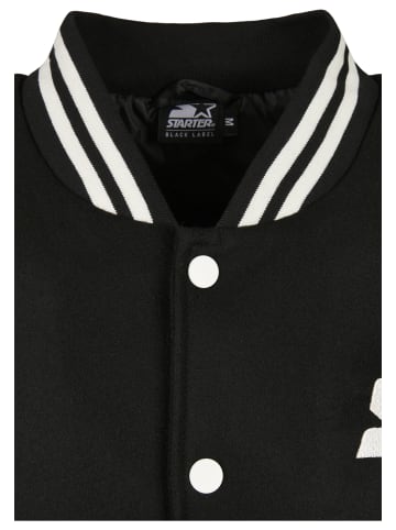 STARTER College Jacket in black/white