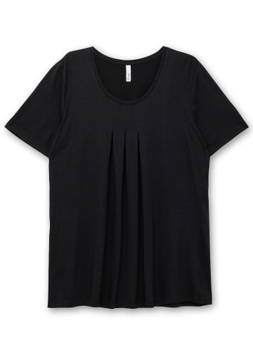sheego T-Shirt in schwarz
