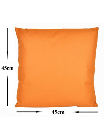 JACK 2er Set Outdoor Kissenhülle Kissenbezug 45x45cm in Orange