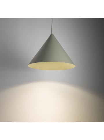 Licht-Erlebnisse Pendelleuchte Ø 20.5 x (T)130 cm in Salbei Grün