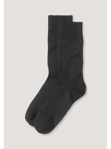 Hessnatur Merino-Socke in schwarz
