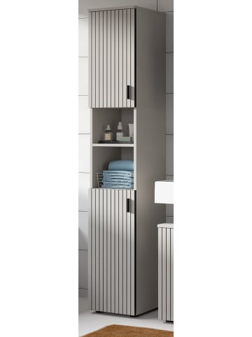 Inn.Furn Hochschrank Kaschmir 30 x 192 cm, Badschrank mit 6 Fächern