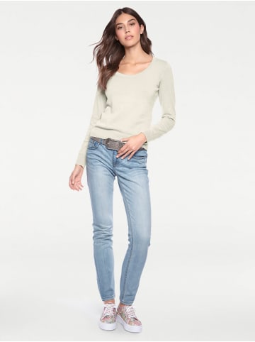 Heine Rundhalspullover in offwhite