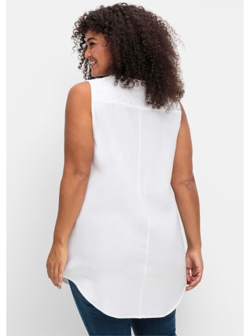 sheego by Joe Browns Blusentop in weiß