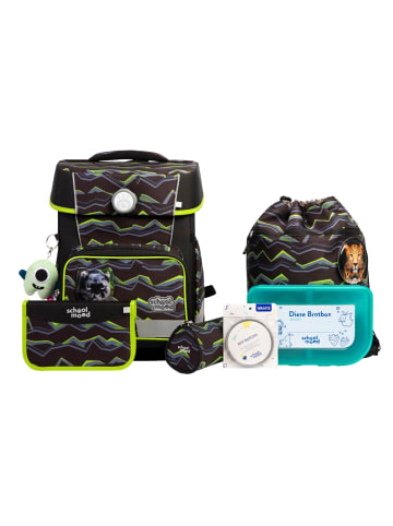 SCHOOL-MOOD Champion Pro Schulranzen-Set 7-teilig in Raubkatze