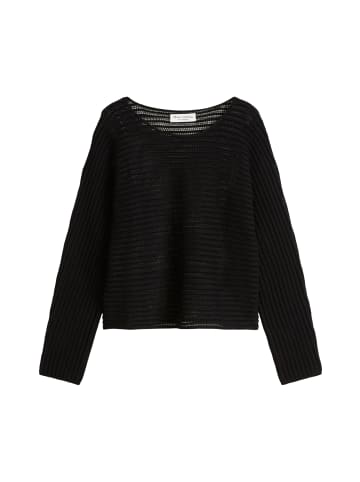 Marc O'Polo Ajour-Pullover relaxed in Schwarz