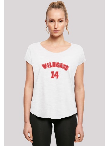F4NT4STIC Long Cut T-Shirt Disney High School Musical The Musical Wildcats 14 in weiß