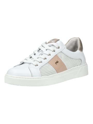 Nero Giardini Sneaker in Weiß/Gold