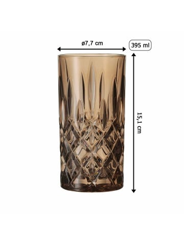 2er Set Longdrinkgläser Noblesse in Tobacco 395 ml