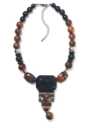 collezione alessandro Kurze Kette " Tobia " in braun