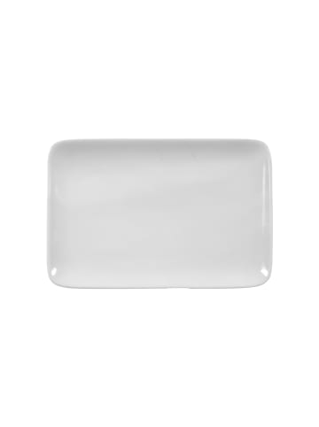 Seltmann Weiden Butterplatte Rondo/Liane 21 x 13 cm weiß in weiß