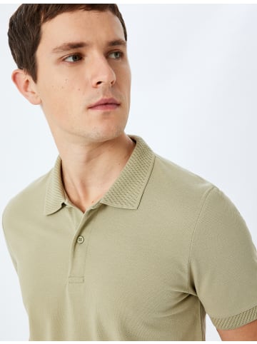 KOTON TSHIRT SS POLO in Khaki