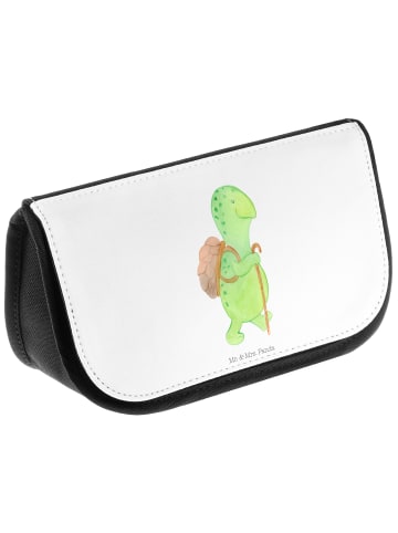 Mr. & Mrs. Panda Schminktäschchen Schildkröte Wanderer ohne Spruch in Weiß