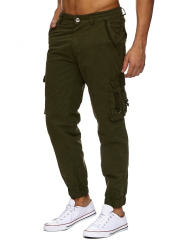 Arizona-Shopping Cargo Hose Taschen Arbeitshose in Dunkelgrün