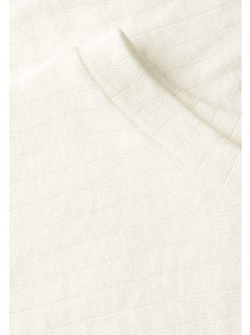Street One Shirt mit Streifenstruktur in Weiß