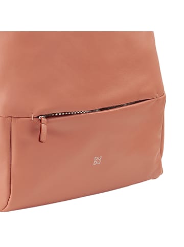 DuDu Rucksack Leder 37 cm in rosa flamingo