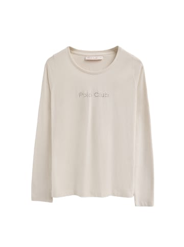 Polo Club Langarmshirt in Ecru