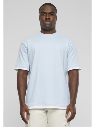 DEF DEF Herren DEF Visible Layer T-Shirt in light blue/white