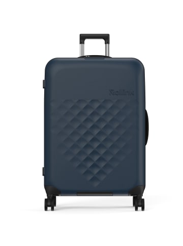 rollink Vega 360 faltbarer 4-Rollen Trolley L 76 cm in atlantic blue