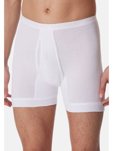 Schiesser Long Short / Pant Original Classics Doppelripp in Weiß