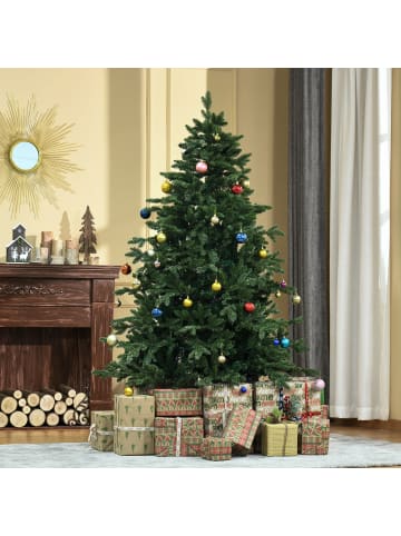 HOMCOM Christbaum-Ø105 x 150H cm-Grün