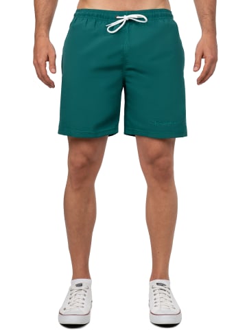 Reichstadt Herren Regular Fit Badehose Mid Waist in Dark Green