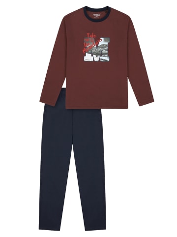 Schiesser Pyjama Sleepwear in burgund