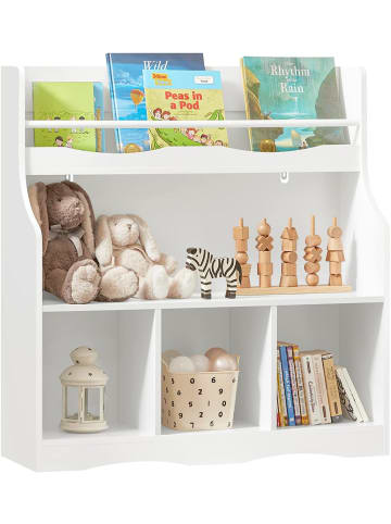 SoBuy Bücherregal in Weiß - (B)90 x (H)95 x (T)30cm