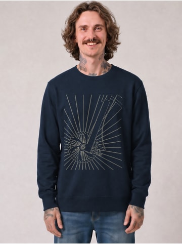 wat? Apparel Sweatshirt Fahrradspeichen in Dunkelblau