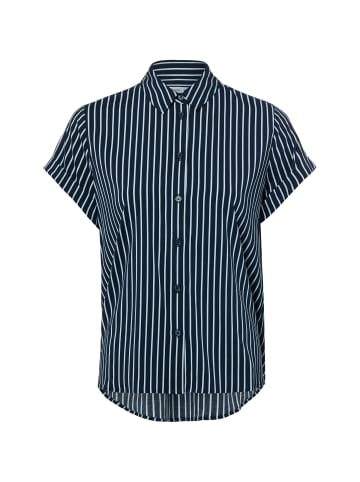 SAMSOE & SAMSOE Bluse Majan in marine hellblau - 0009