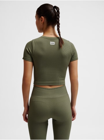 Hummel T-Shirt Hmlpulse Damen in DUSTY OLIVE