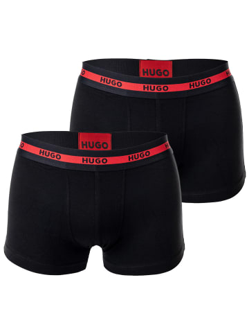 HUGO Boxershort 2er Pack in Schwarz