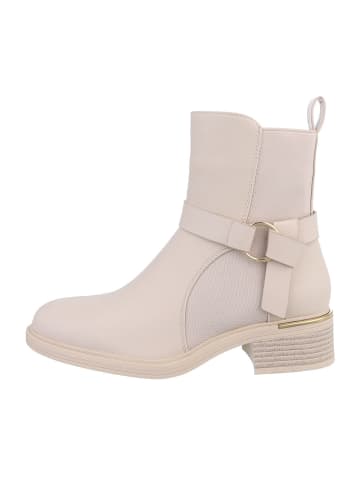 Ital-Design Stiefelette in Beige