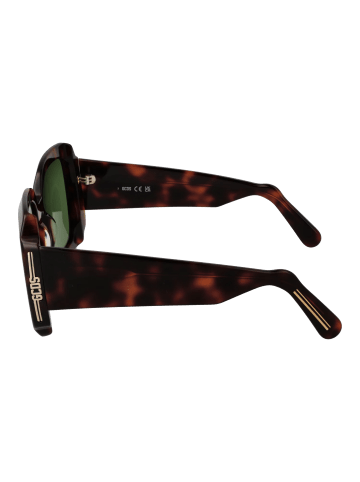 GCDS Unisex Sonnenbrille Quadratisch Braun