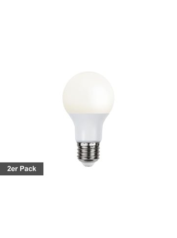 STAR Trading LED-Leuchtmittel ,Opaque Basic', 2er-Pack, E27, 6,5W, 470lm, milchig,