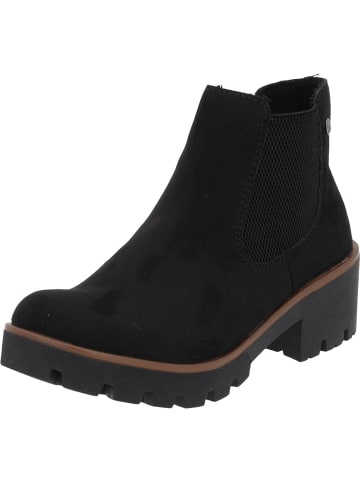 rieker Stiefeletten in schwarz/schwarz