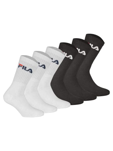 Fila Socken 3er Pack in Schwarz/Weiß