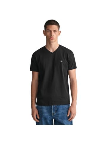 Gant T-Shirt 1er Pack in Schwarz