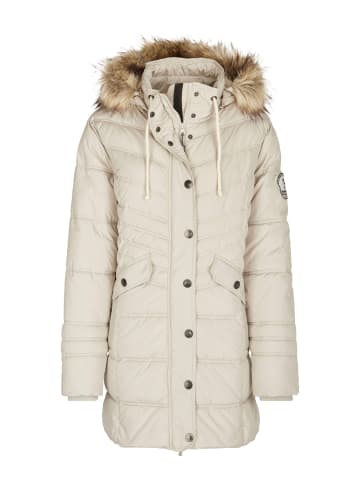 SCHIETWETTER Steppmantel Damen Wintermantel Winterjacke Steppjacke in hellgrau