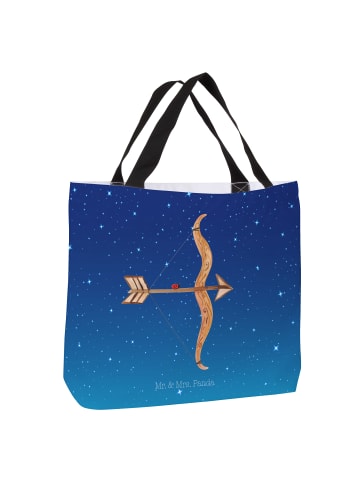 Mr. & Mrs. Panda Shopper Sternzeichen Schütze ohne Spruch in Sternenhimmel Blau